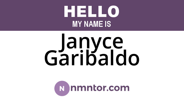 Janyce Garibaldo