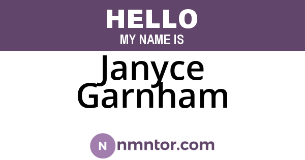 Janyce Garnham