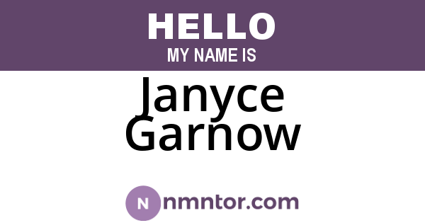 Janyce Garnow
