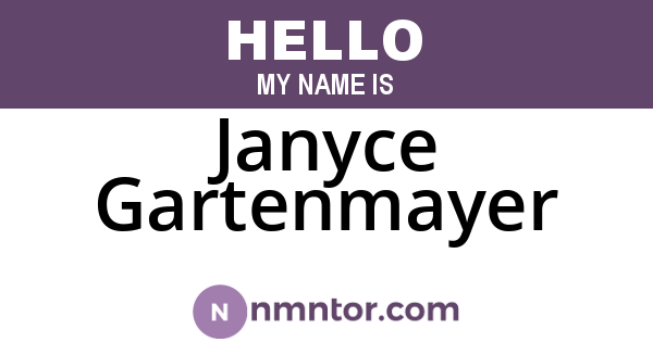 Janyce Gartenmayer