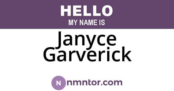 Janyce Garverick