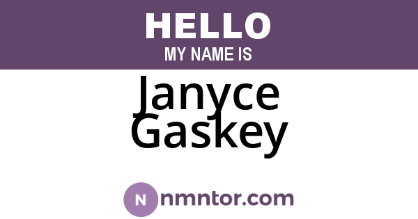 Janyce Gaskey