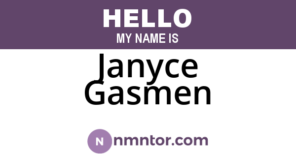 Janyce Gasmen