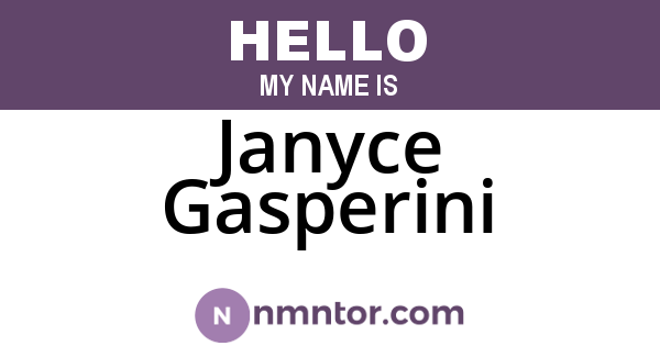 Janyce Gasperini