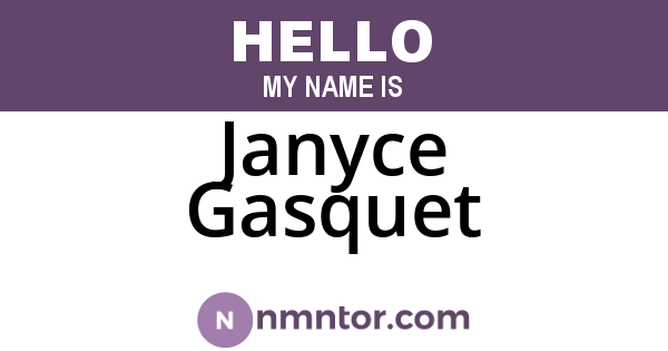 Janyce Gasquet