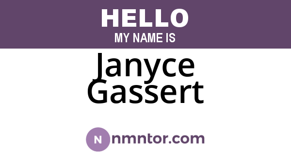 Janyce Gassert