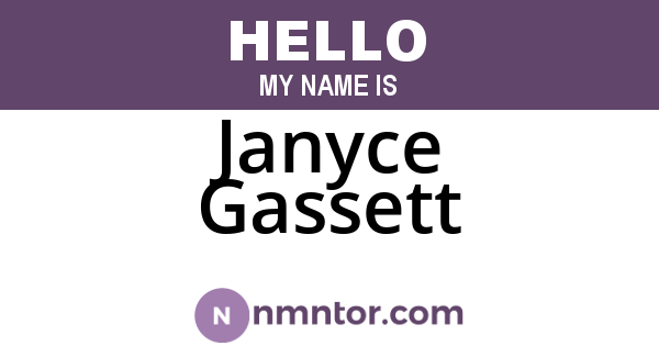 Janyce Gassett