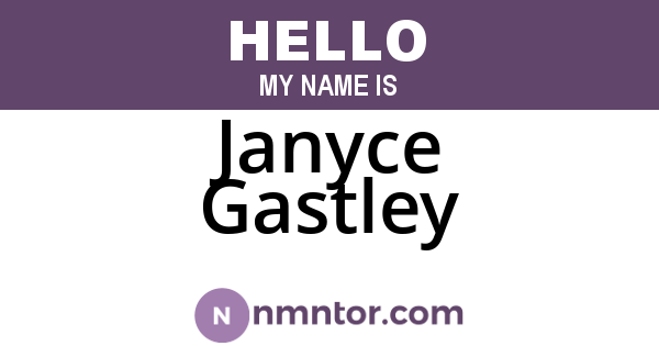 Janyce Gastley