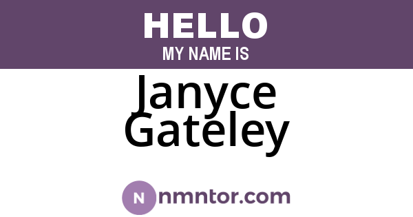 Janyce Gateley