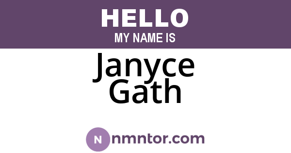 Janyce Gath