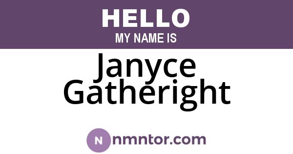 Janyce Gatheright