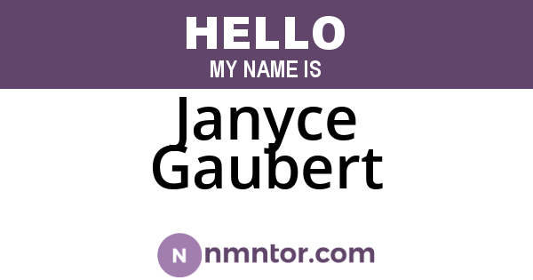 Janyce Gaubert