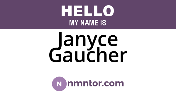 Janyce Gaucher
