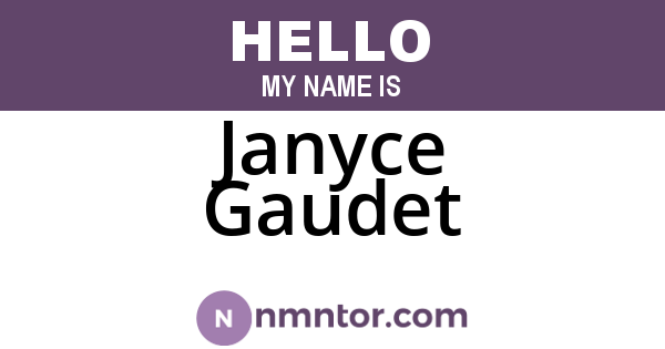 Janyce Gaudet
