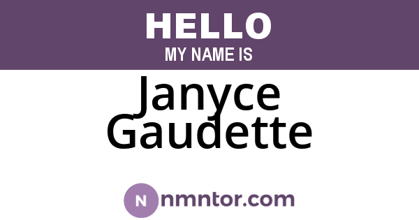 Janyce Gaudette