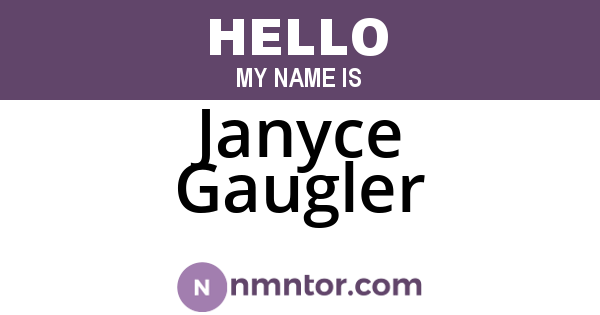 Janyce Gaugler