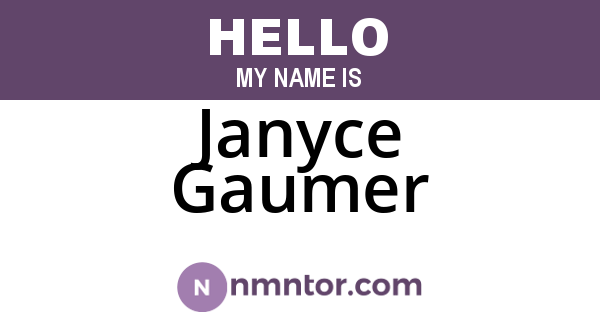 Janyce Gaumer