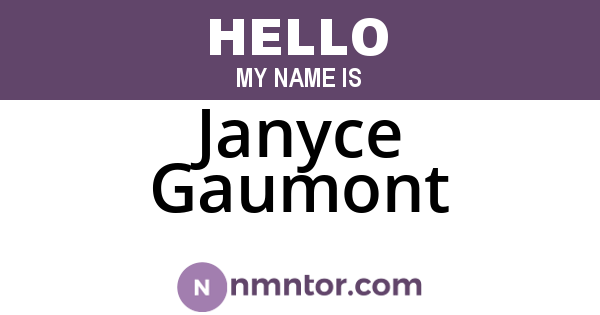 Janyce Gaumont