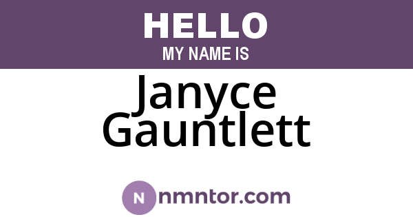 Janyce Gauntlett