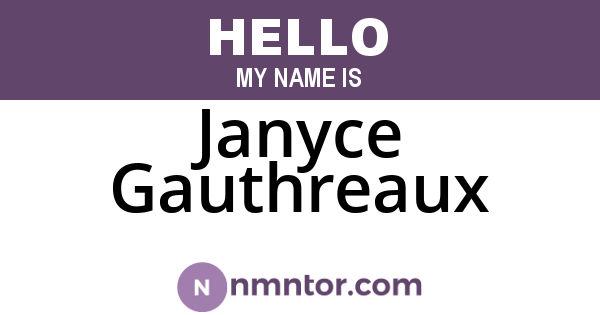 Janyce Gauthreaux