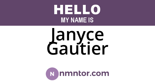 Janyce Gautier