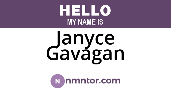 Janyce Gavagan