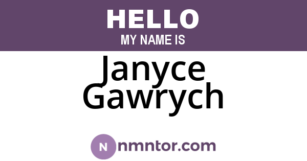 Janyce Gawrych