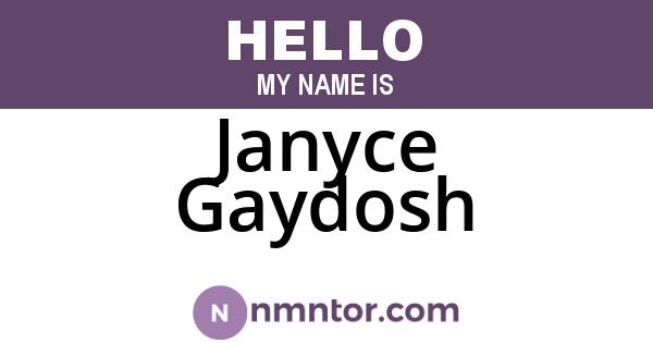 Janyce Gaydosh