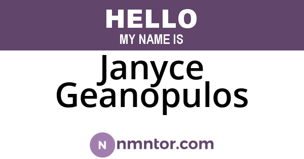 Janyce Geanopulos
