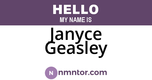 Janyce Geasley