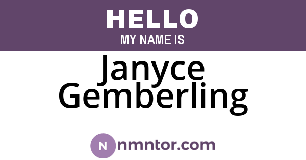 Janyce Gemberling
