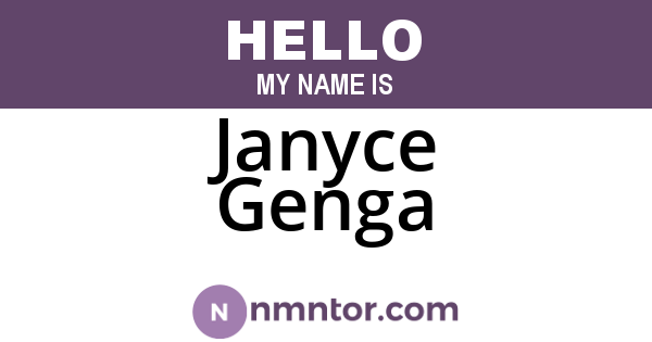 Janyce Genga