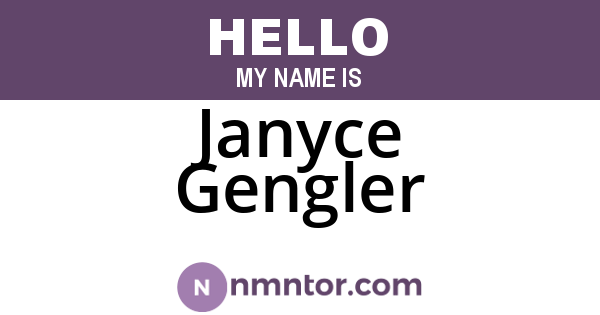 Janyce Gengler