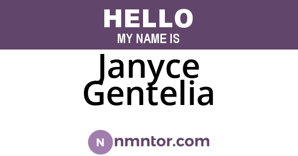 Janyce Gentelia
