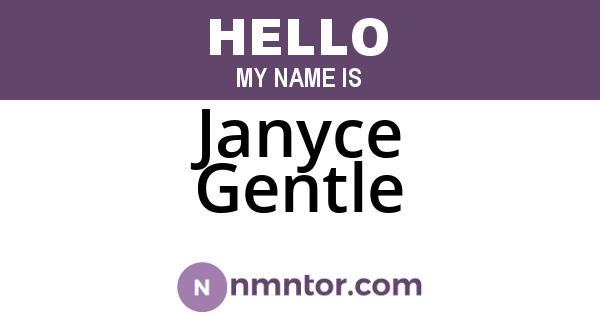 Janyce Gentle