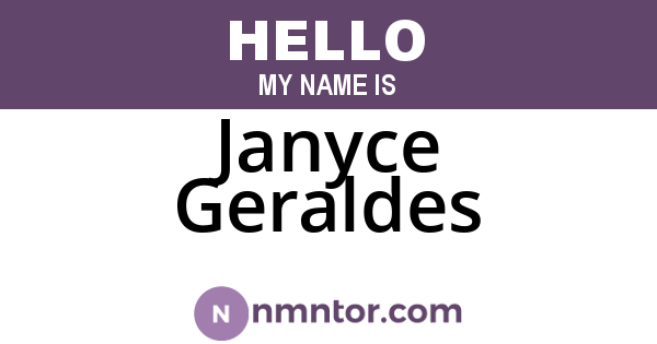 Janyce Geraldes