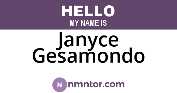 Janyce Gesamondo