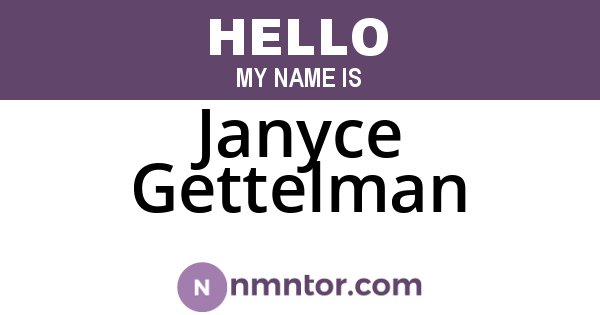 Janyce Gettelman