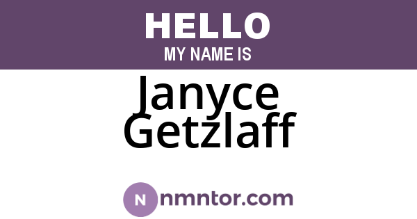 Janyce Getzlaff