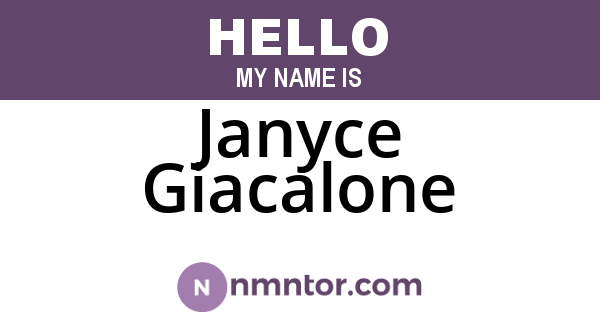 Janyce Giacalone