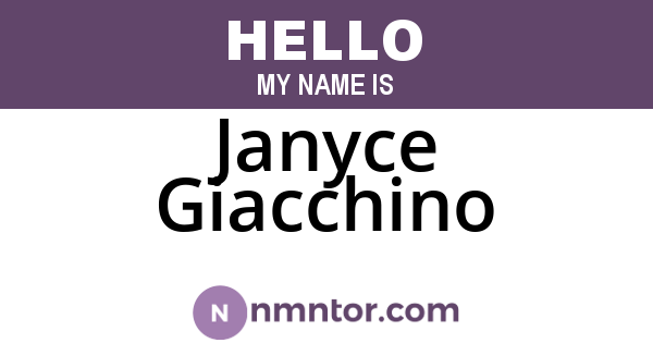 Janyce Giacchino