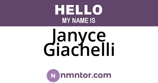 Janyce Giachelli