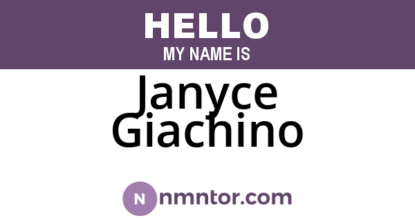 Janyce Giachino