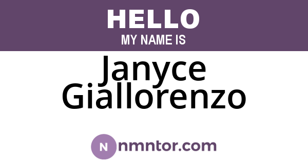 Janyce Giallorenzo