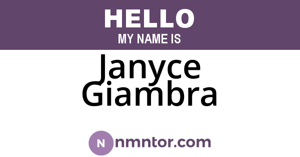 Janyce Giambra