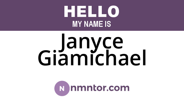 Janyce Giamichael