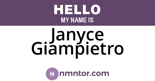 Janyce Giampietro