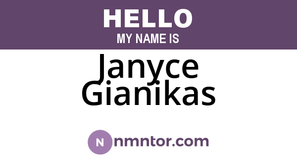 Janyce Gianikas