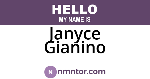Janyce Gianino