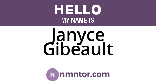 Janyce Gibeault